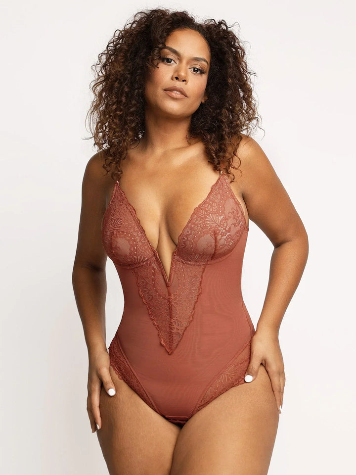 Sara | BODY SHAPEWEAR CON PROFONDO SCOLLO A V