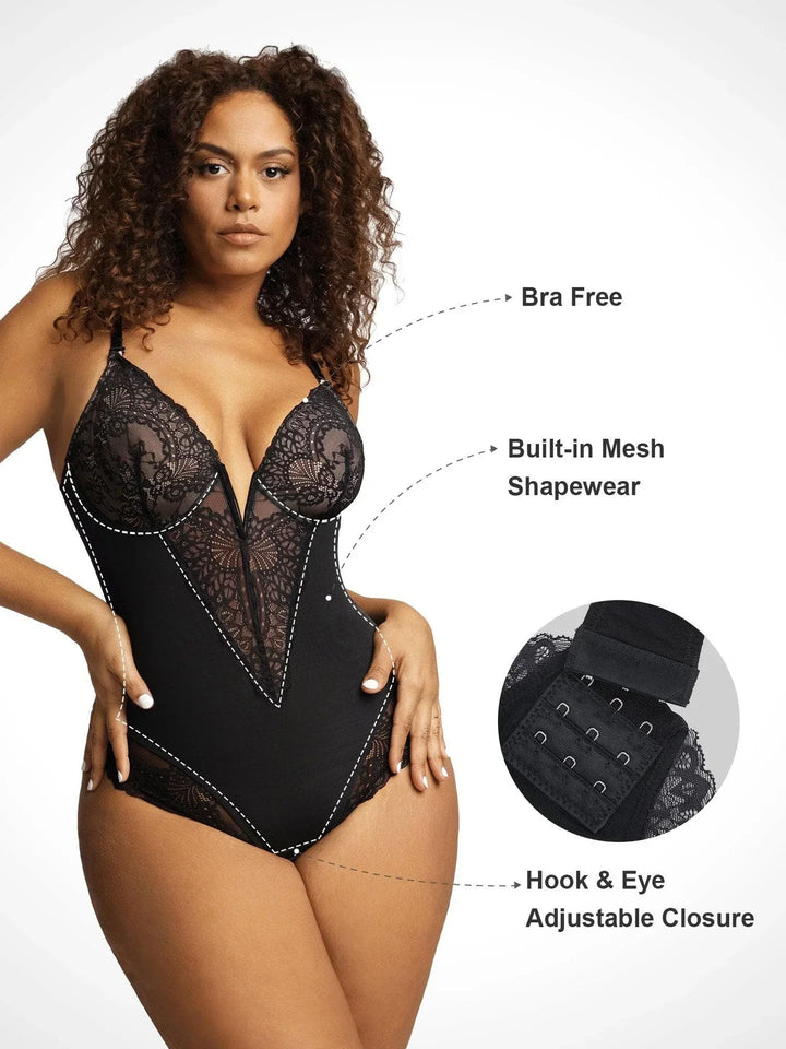 Sara | BODY SHAPEWEAR CON PROFONDO SCOLLO A V